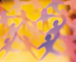 rede bonecos coloridos